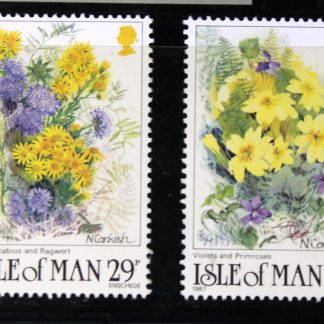 Isle of man 1987 Flowers set, MNH UM