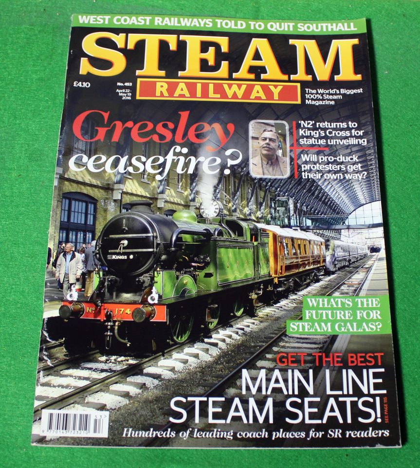 Steam Railway magazine April 2016, Gresley, Ffestiniog’s future.