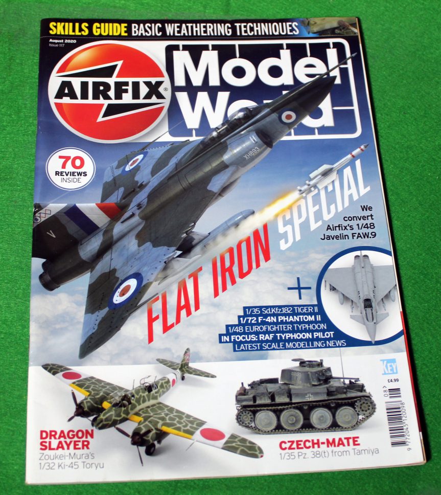 Airfix magazine, August.  2020, Airfix 1;48 Javelin, King Tiger.