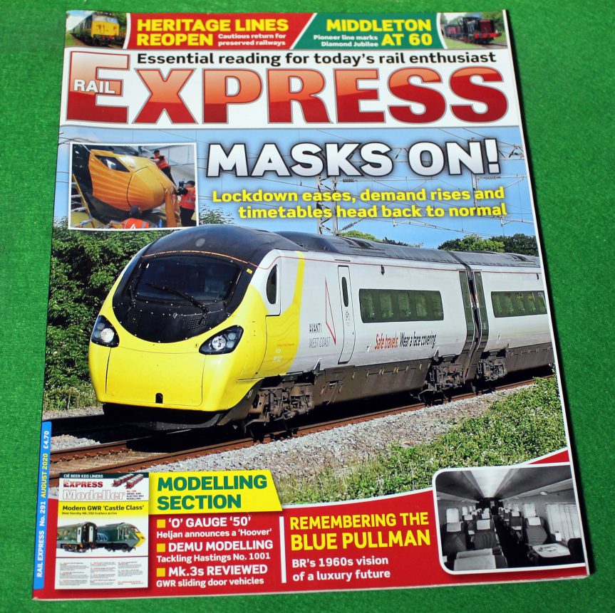 Rail Express magazine, August, 2020, Blue Pullman, Middleton at 60