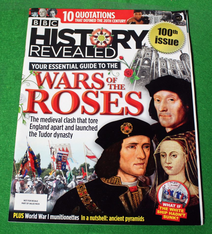 History revealed magazine Nov. 2021, Wars of the roses