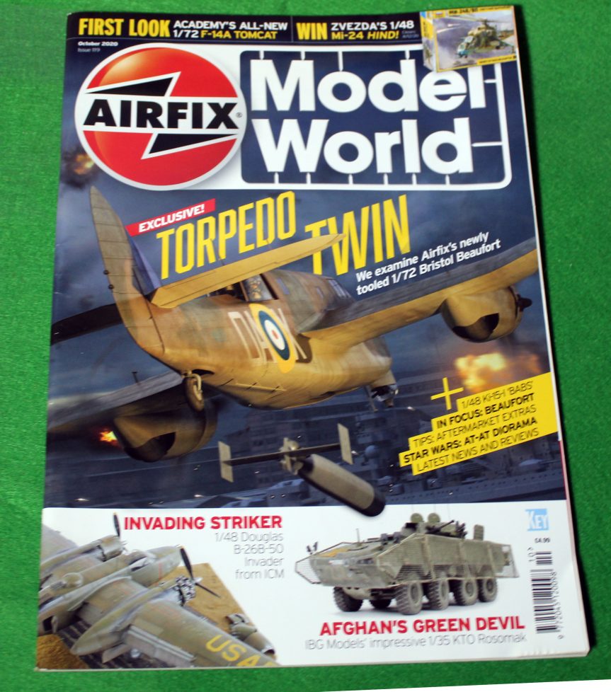 Airfix magazine, October, 2020, Bristol Beaufort, B26.