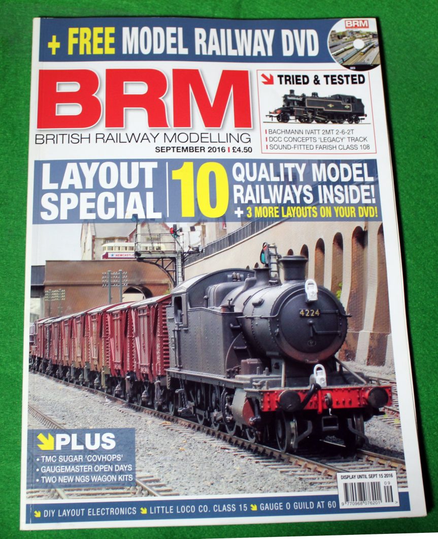 BRM magazine, Sept. 2016, Bachmann Ivatt 2MT, Bacup engine shed