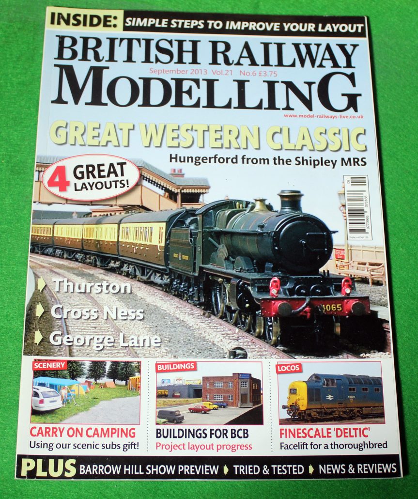 BRM magazine, September. 2013, GWR Hungerford, Camping diorama