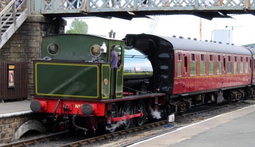 Embsay station Beatrice locomotive, June 2022, 8″x 6″ glossy photo