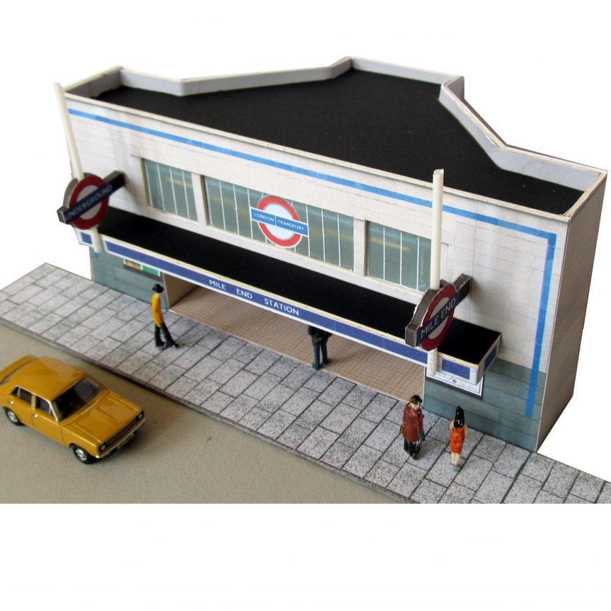 Kingsway, 00 scale, Mile End Underground Station, ready-made