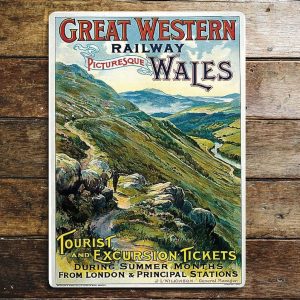 Wales GWR Railway Metal sign