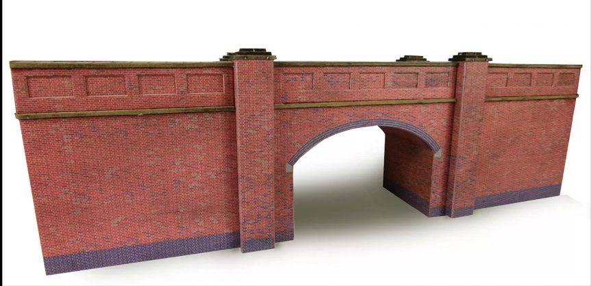 Metcalfe PN 146, N Gauge Brick bridge, ready-made