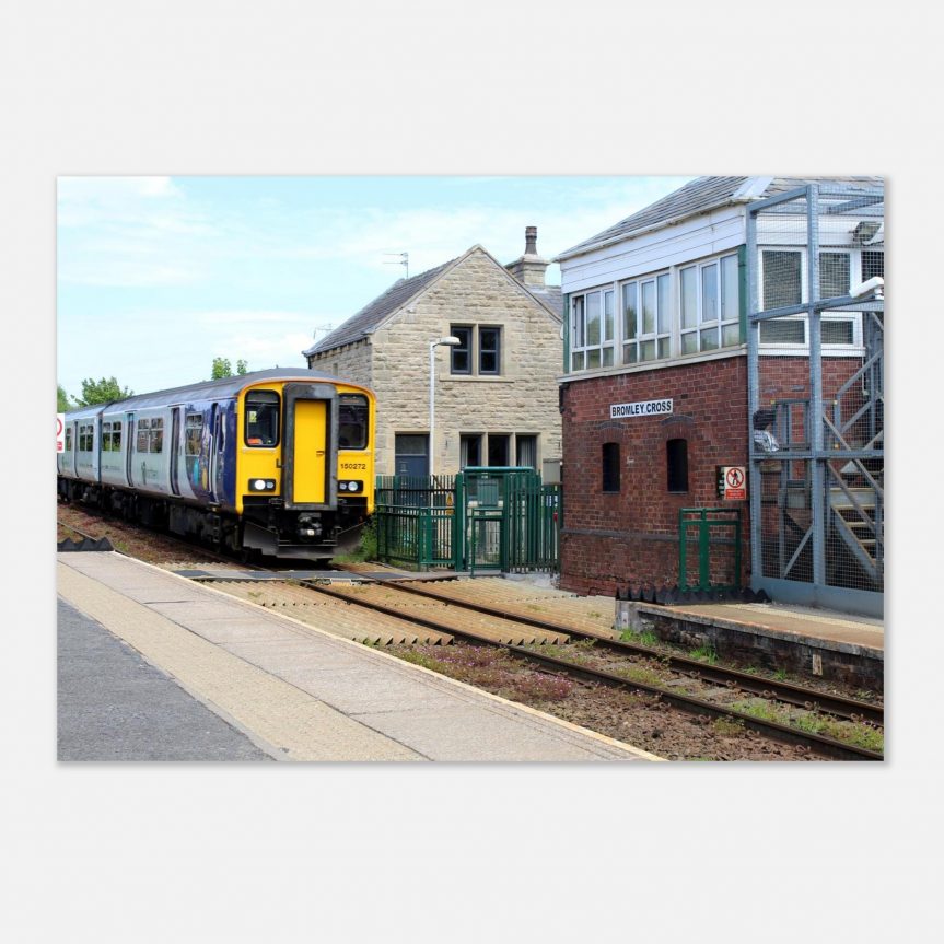 Bromley Cross Station, Premium Semi-Glossy Paper Poster A3 (29.7 x 42  cm)