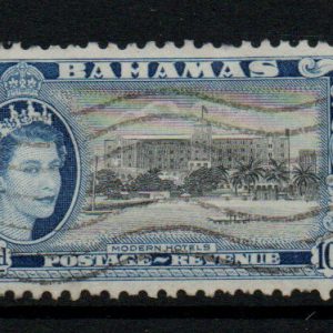 Bahamas 1954 10d Black & Ultramarine FU.