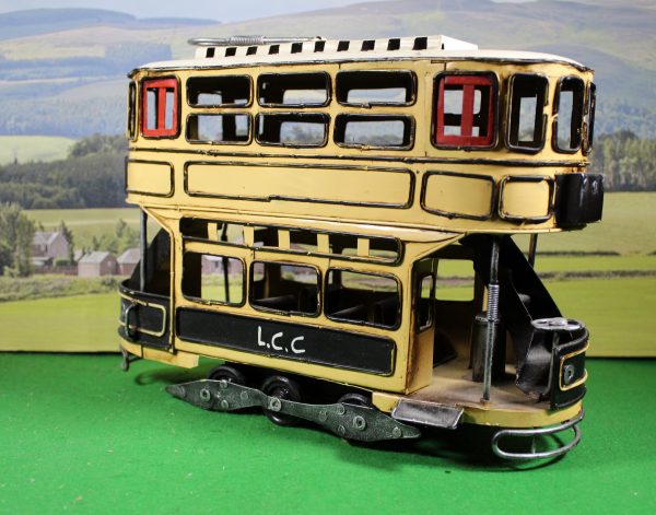 Large Replica Tinplate Vintage Tram model- Display Item, 28 x 20 x 10 cm - Image 2