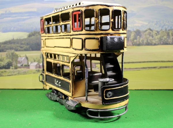 Large Replica Tinplate Vintage Tram model- Display Item, 28 x 20 x 10 cm - Image 3
