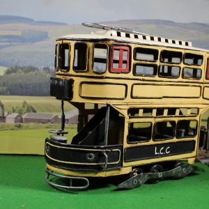 Large Replica Tinplate Vintage Tram model- Display Item, 28 x 20 x 10 cm