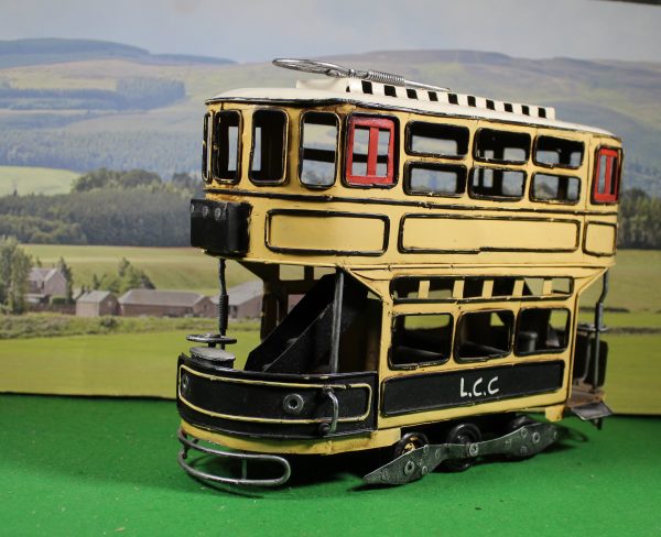 Large Replica Tinplate Vintage Tram model- Display Item, 28 x 20 x 10 cm
