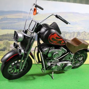 Large Replica Tinplate Vintage Motorcycle model- Display Item, 34 x 14 x 22 cm