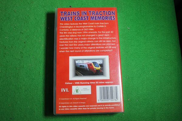 Trains In Traction West Coast Memories- Mint VHS Tape. - Image 2