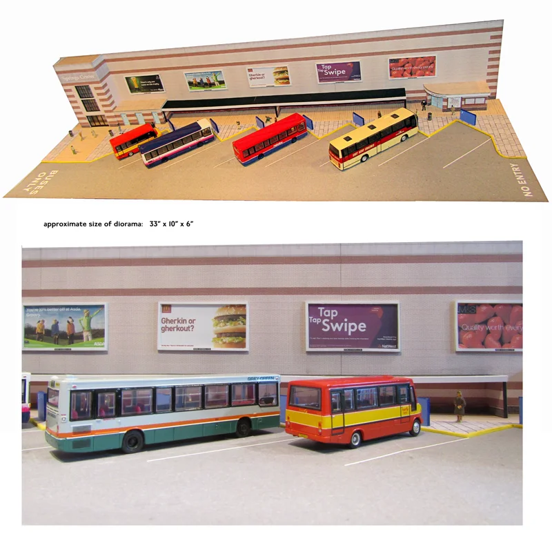 Kingsway, 00 scale, Modern bus garage on base, ready-made.