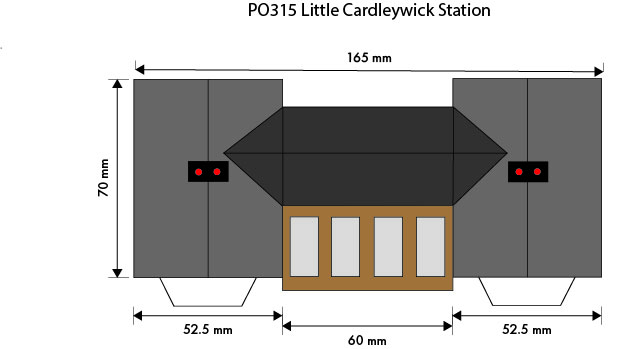 Metcalfe PO315 00/HO Scale Little Cardleywick Station, ** Ready-Made **. - Image 2