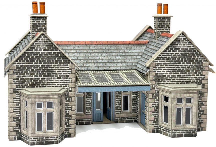 Metcalfe PO315 00/HO Scale Little Cardleywick Station, ** Ready-Made **.