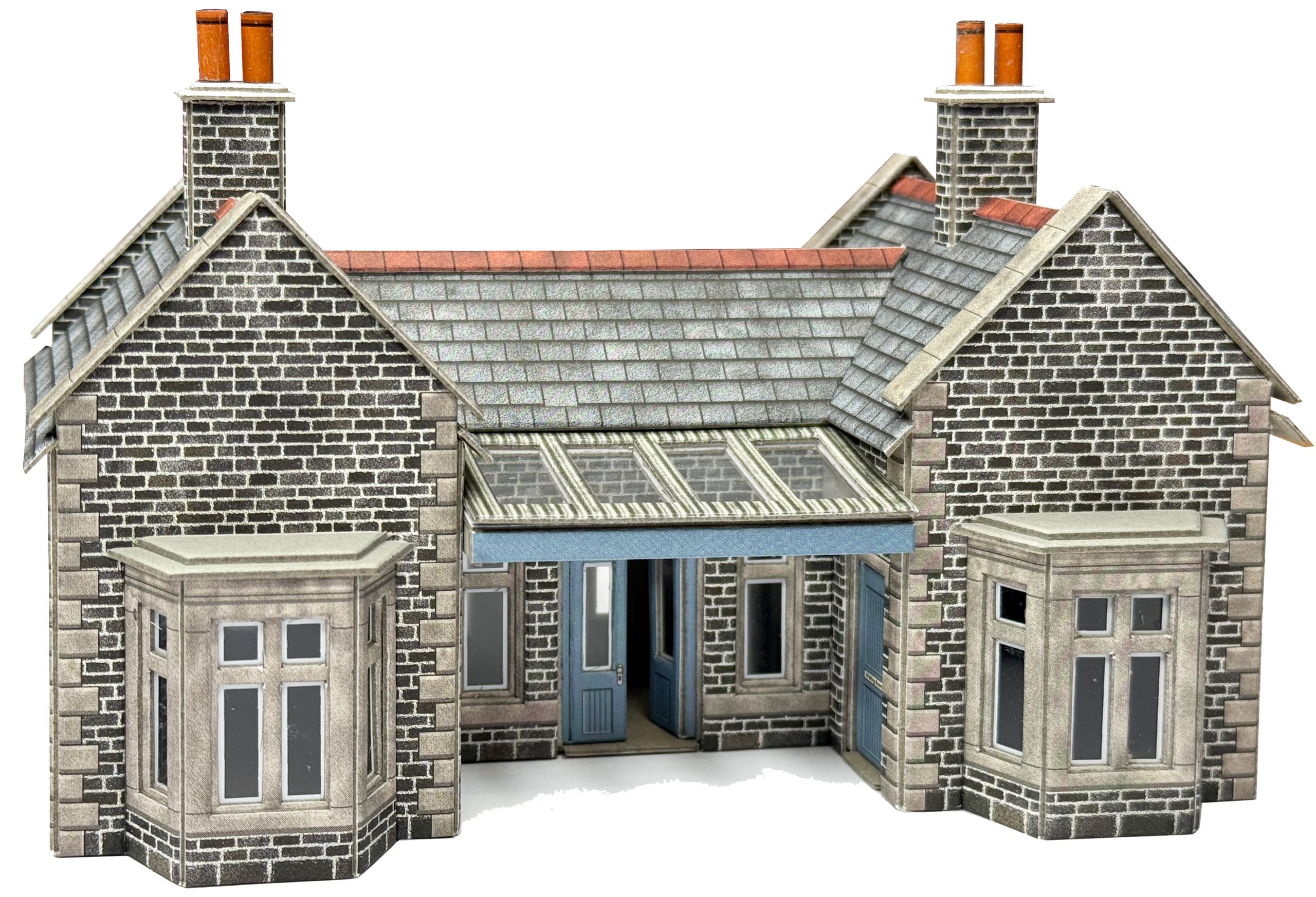 Metcalfe PO315 00/HO Scale Little Cardleywick Station, ** Ready-Made **.