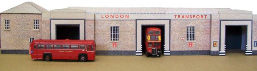 Kingsway, Sutton London Transport central bus garage, ready-made