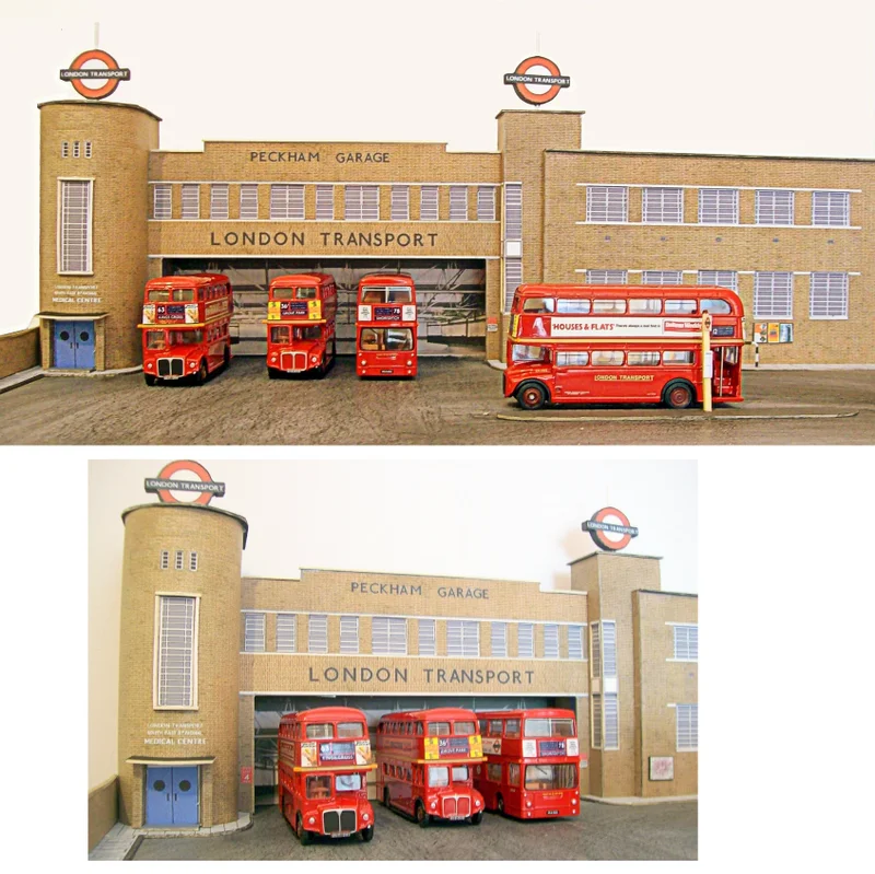 Kingsway, Peckham London Transport bus garage, ready-made