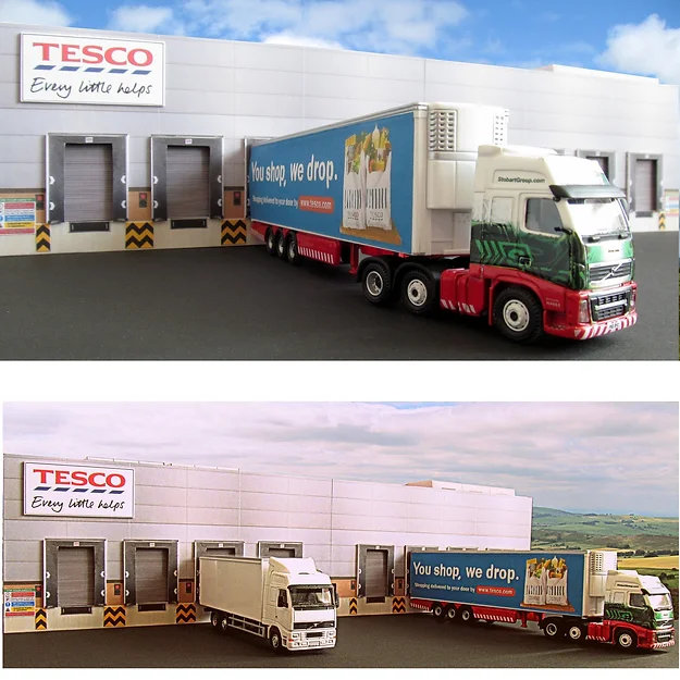 Kingsway, 00 scale, Truck Loading Bay, Supermarkets, ready-made. - Image 9