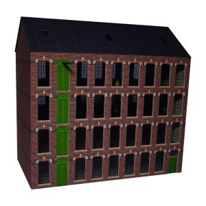ATD Models 00 scale large textile mill on base , Ready-made