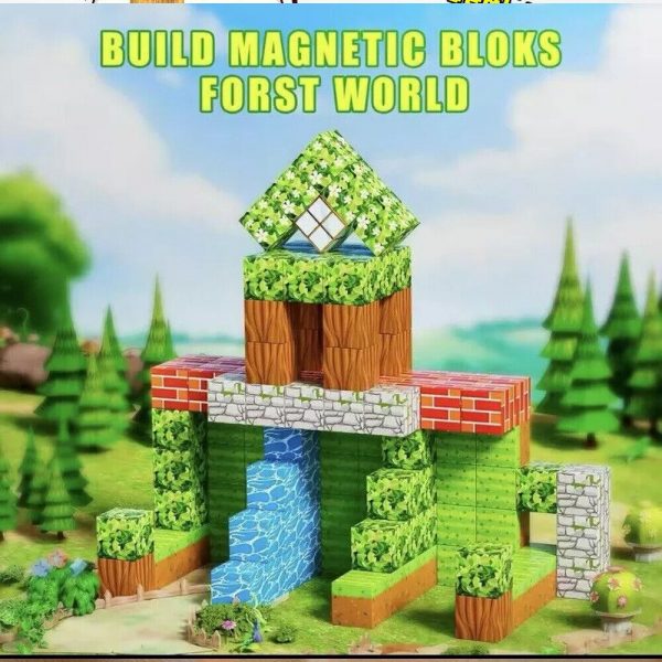 Minecraft Magnetic Block Build Simple Machine Set Minecraft Magnetic Building Blocks Children Kids Educational Toy ...
