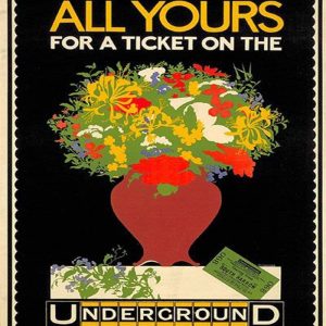 All Yours For A Ticket On The Underground metal sign, 4 sizes.