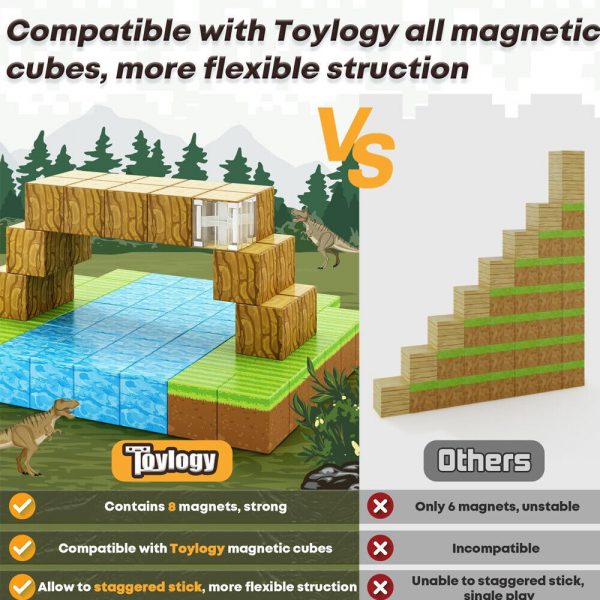 Minecraft Magnetic Block Build Simple Machine Set Minecraft Magnetic Building Blocks Children Kids Educational Toy ...