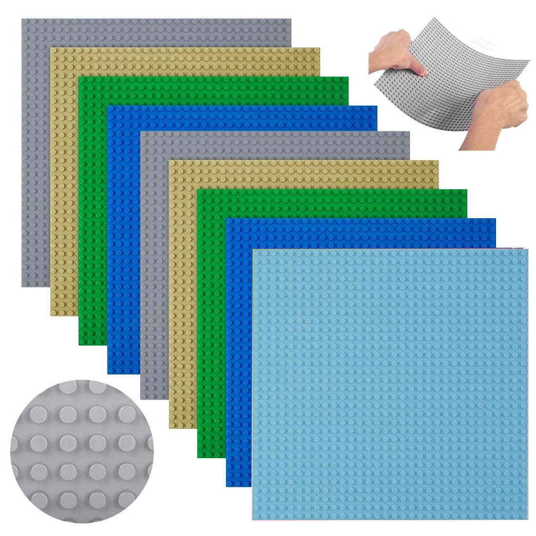 9pcs Baseboard, Educational Accessories, Toy Baseboard, Wall Base - Image 3