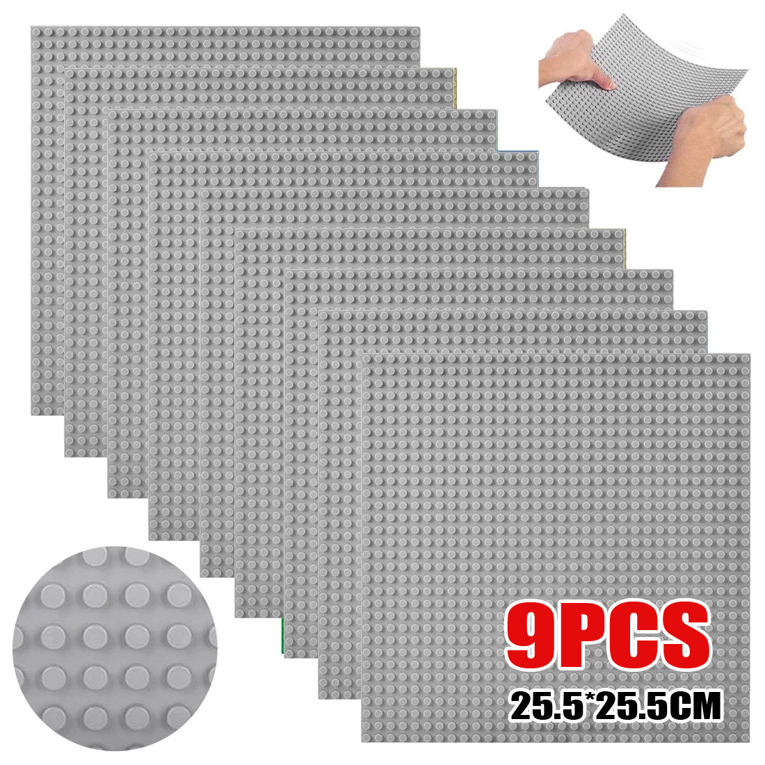 9pcs Baseboard, Educational Accessories, Toy Baseboard, Wall Base - Image 4