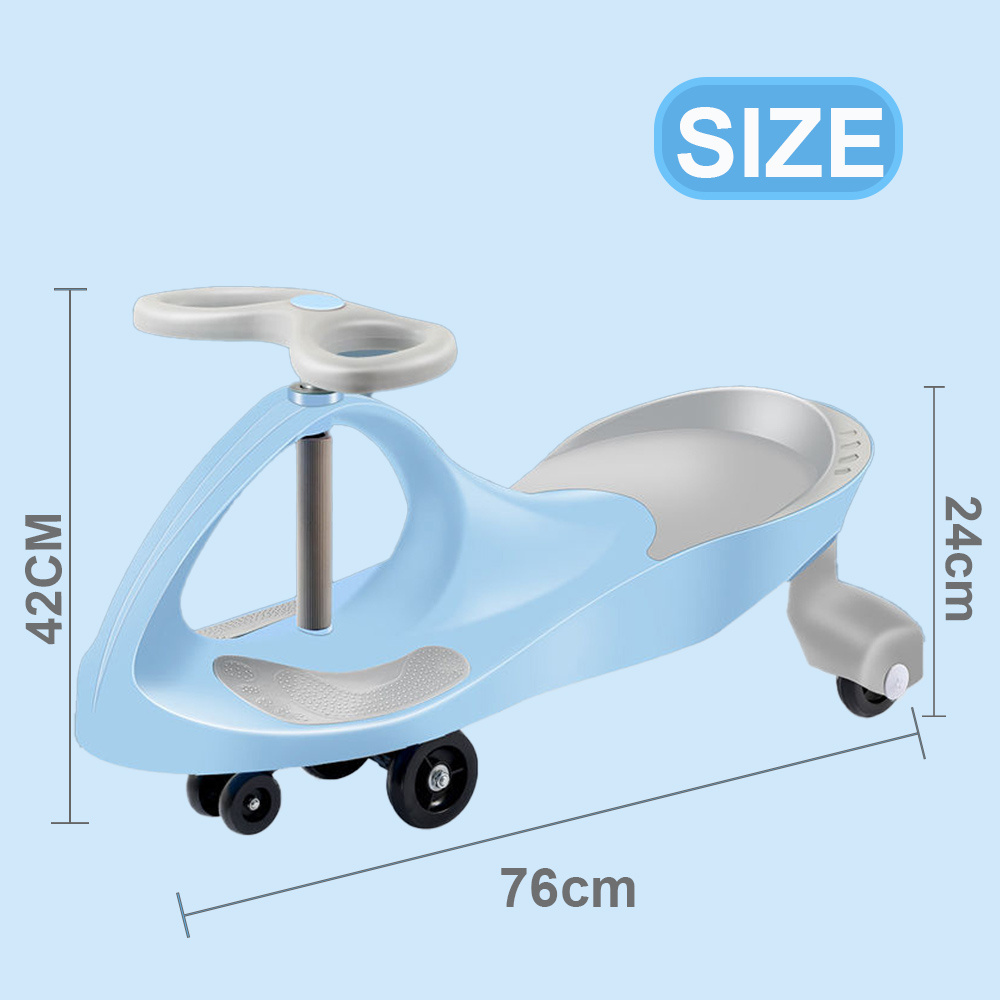 Swing Car Ride On Swivel Scooter Childrens Toy Kids Wiggle Gyro Twist & Go Gift - Image 4