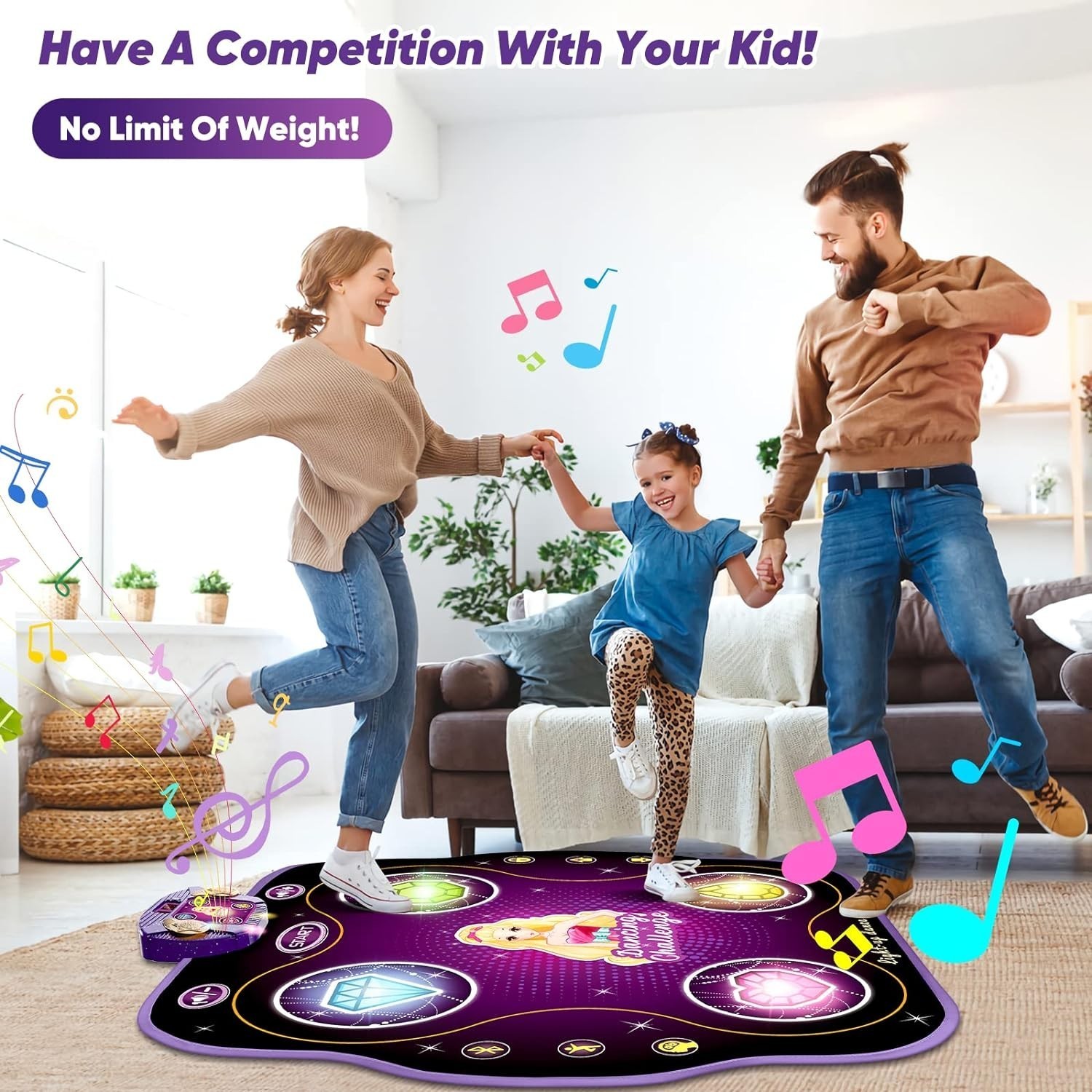 Dance Mat Toys For 3-12 Year Old Kids Electronic Dance Pad Children's Gift UK - Image 5