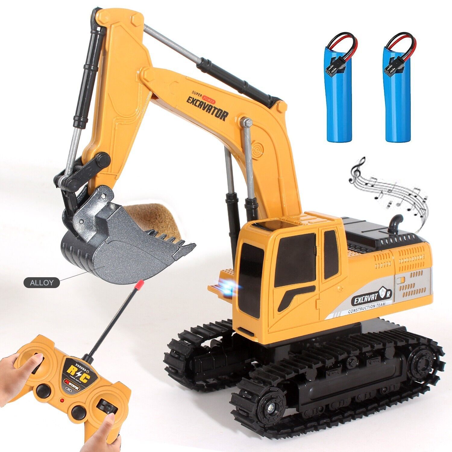 Jiakora Remote Control Excavator RC Digger Truck Construction Vehicles Boys Toys - Image 9