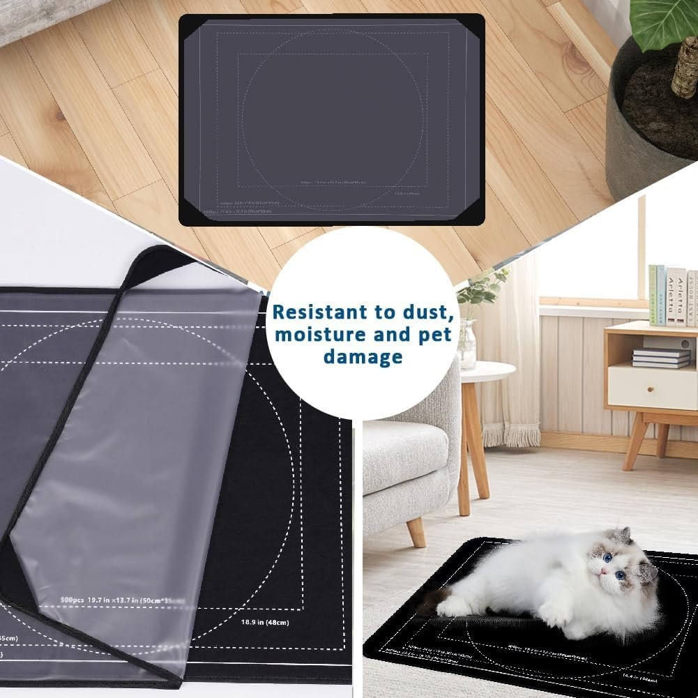 New 32x22 Pieces Jigsaw Puzzle Board With 6 Puzzle Sorting Trays & Cover - Image 9