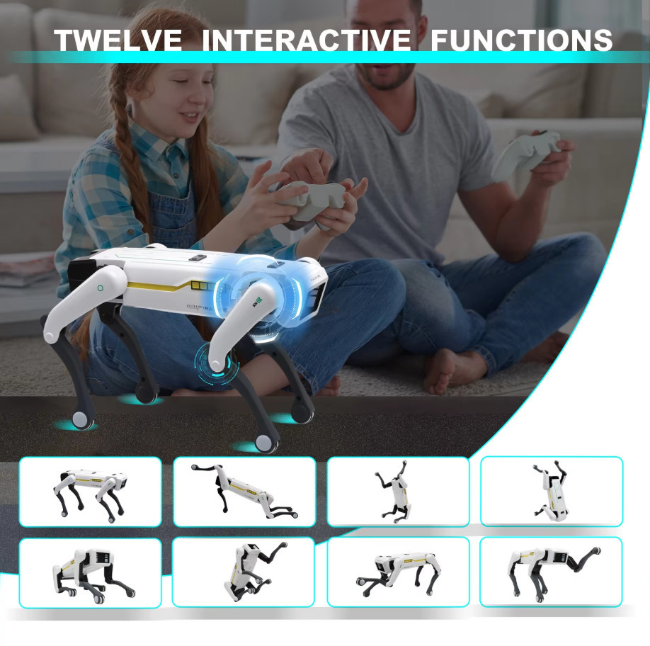 Intelligent AI RC Robot Dog Voice Dialogue APP Remote Control Programming Singin - Image 9