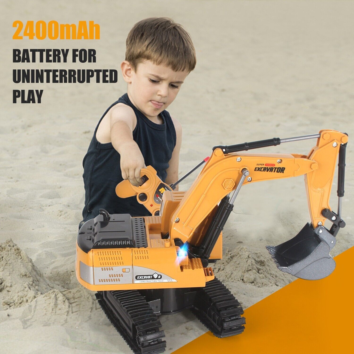 Jiakora Remote Control Excavator RC Digger Truck Construction Vehicles Boys Toys - Image 4