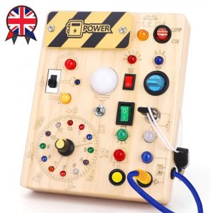 Montessori Wooden Busy Board For Toddlers Activity Board Sensory Toys Fidget
