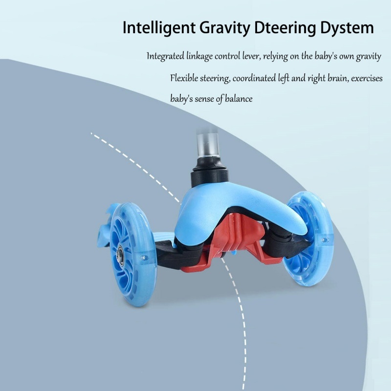 Kids Child Kick Push Scooter 3 Wheels LED Flashing Tilt Lean Boys Girls Scooter - Image 6