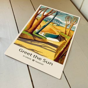 Greet The Sun London Underground metal sign, 4 sizes.