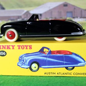 Atlas Editions reproduction Dinky Toys 106 Austin Atlantic Convertible, dark blue.