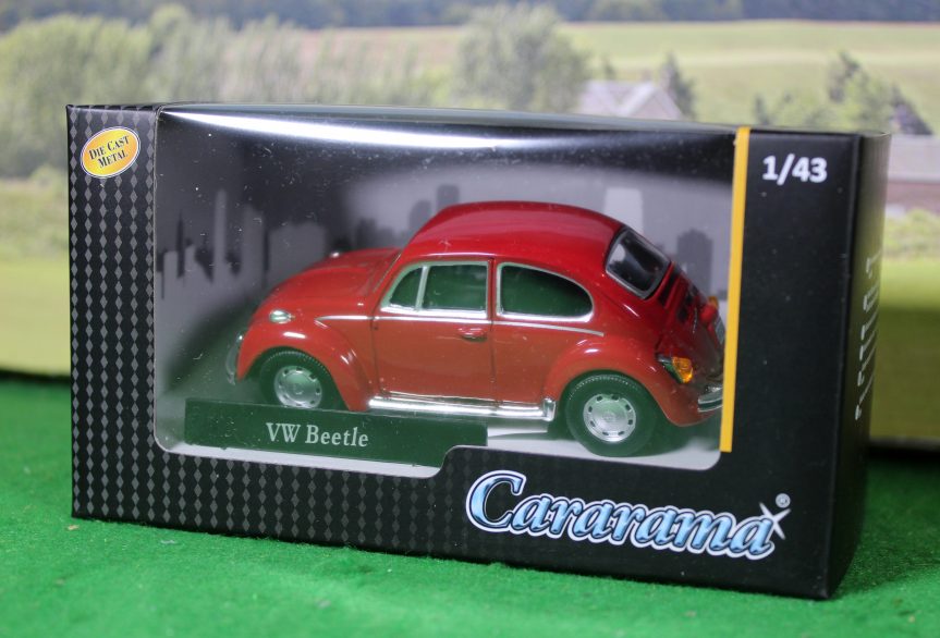 Cararama 1/43 scale red VW Beetle, Boxed, great value!