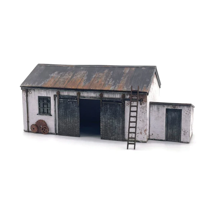 OO, Scale Model Scenery KX054-OO Tony's Cart Shed & Store - OO/4mm/1:76, ready-made.